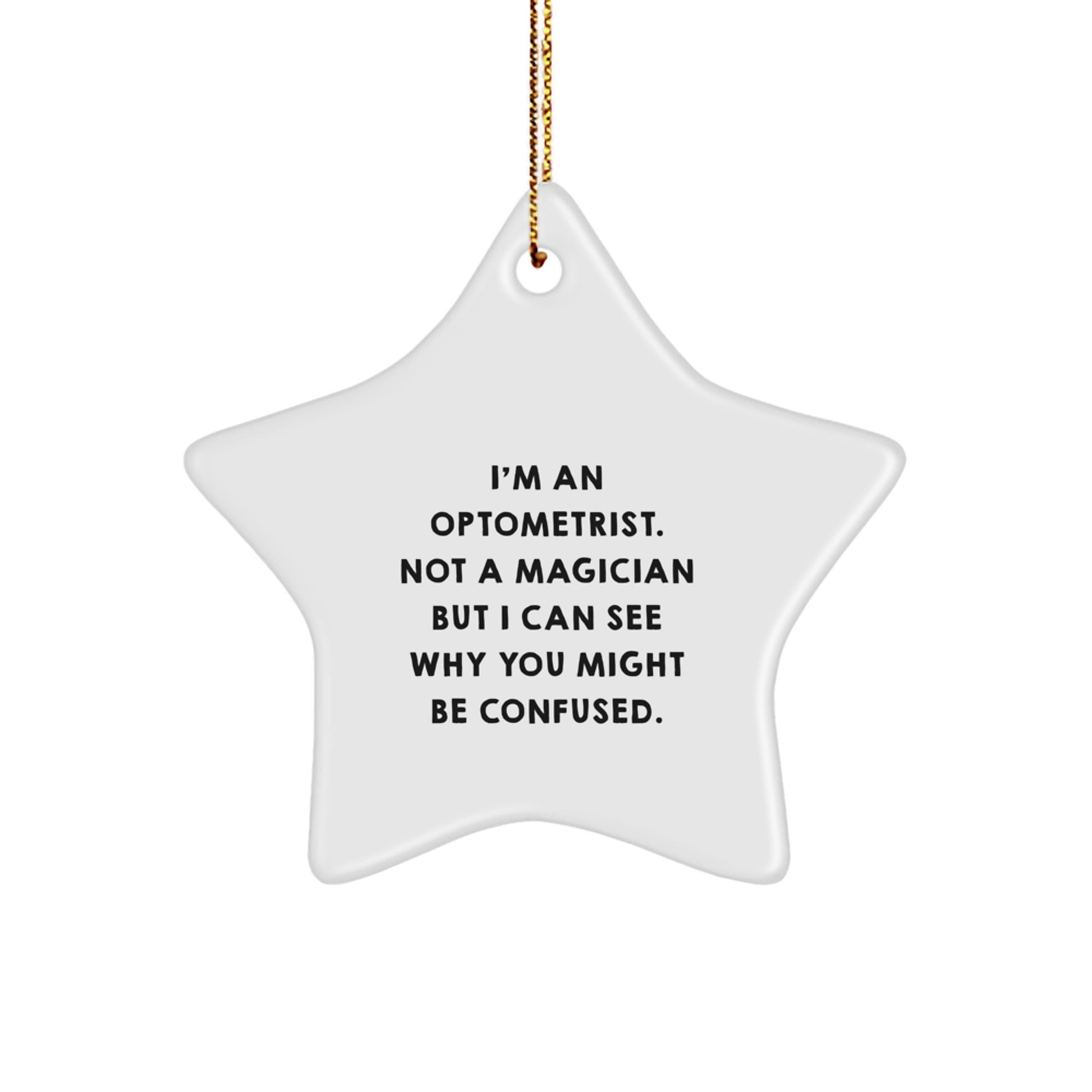 Optometrist Keepsake Bright Star Christmas Ornament for Him Gift - Image 1
