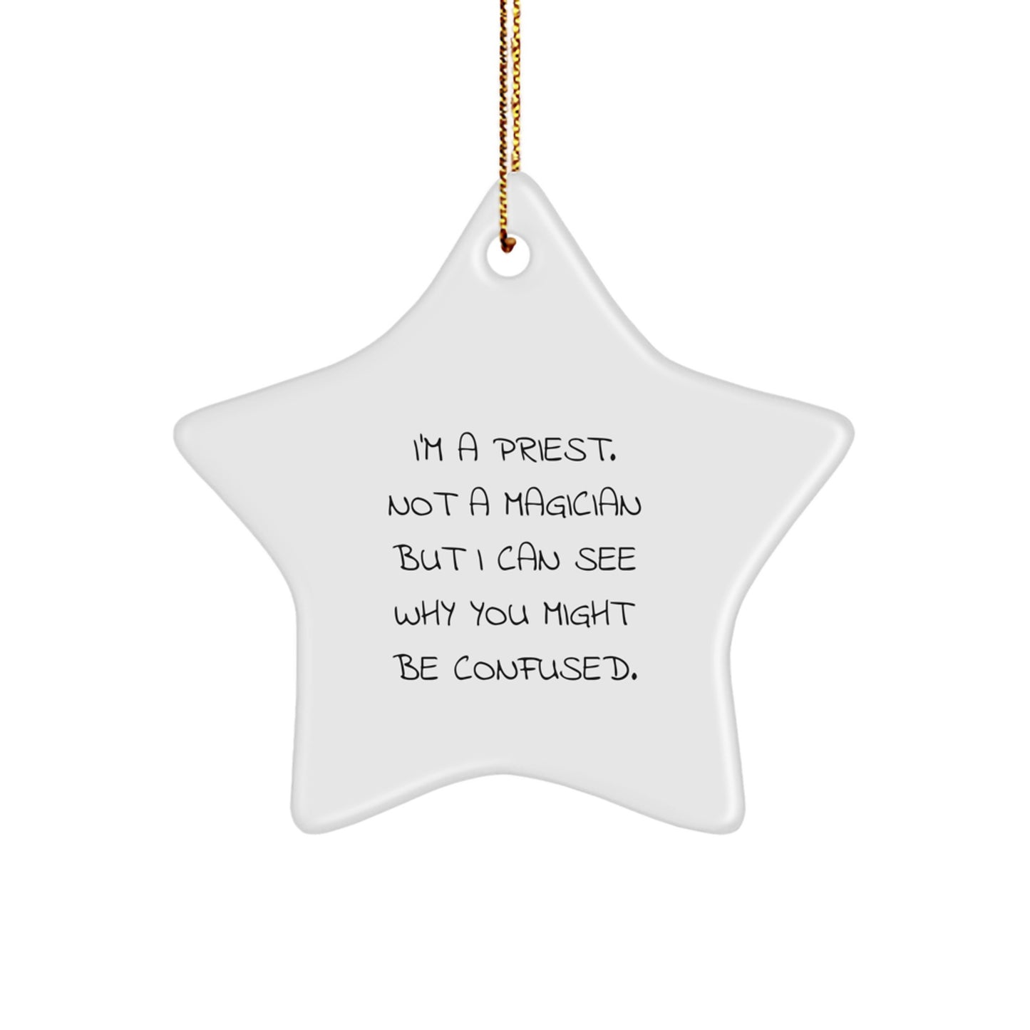 Priest Keepsake Christmas Ornament for Him Gift - Image 1