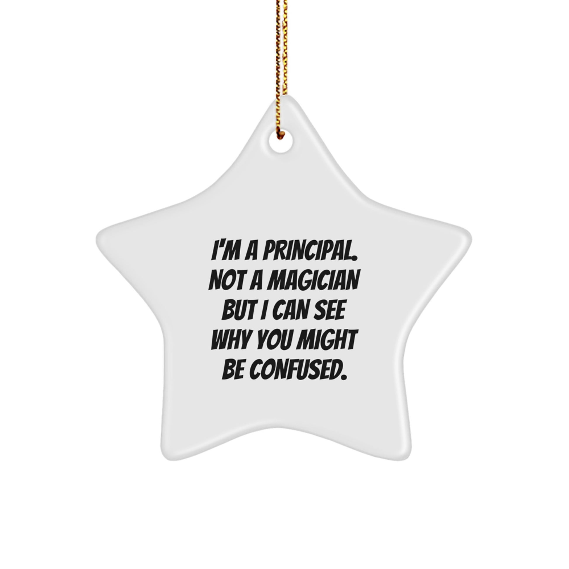 Principal Keepsake Christmas Ornament for Him Gift - Image 1