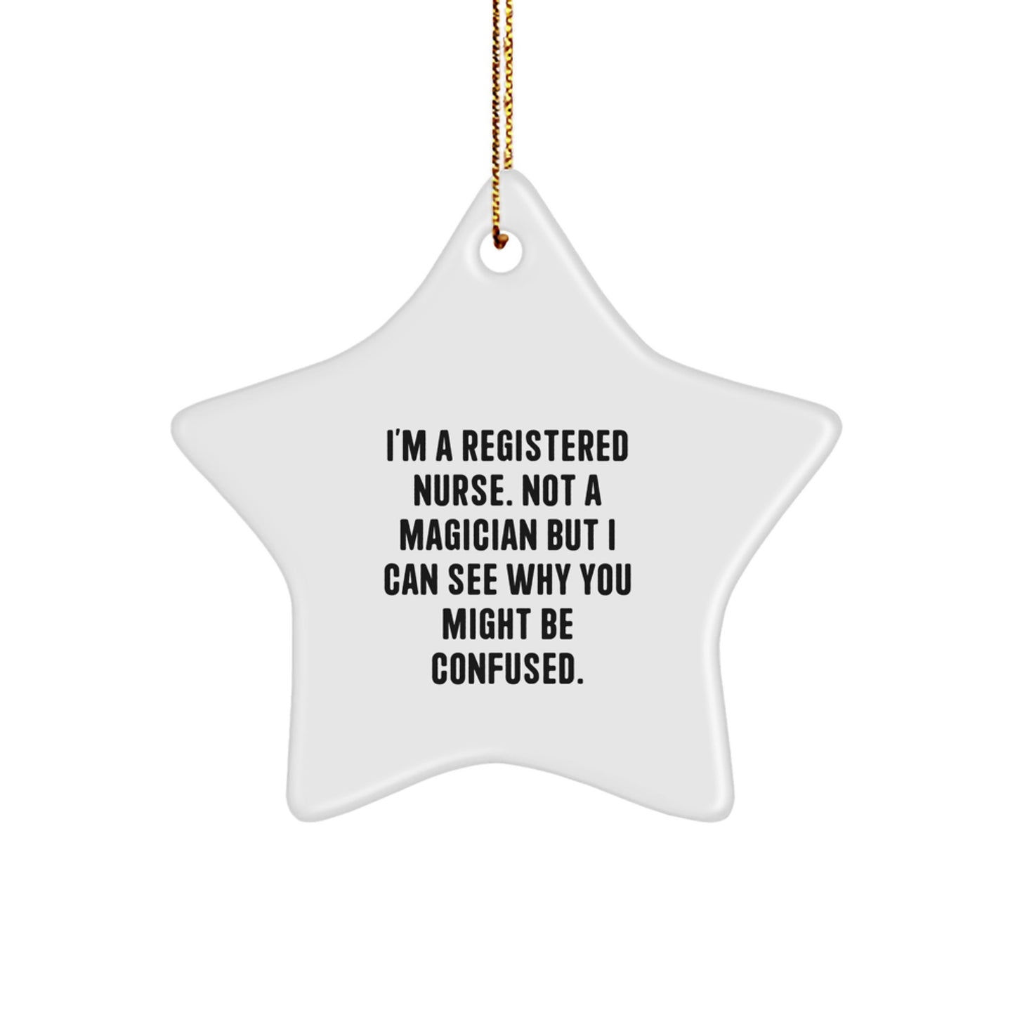 Registered Nurse Keepsake Christmas Ornament for Him Gift - Image 1