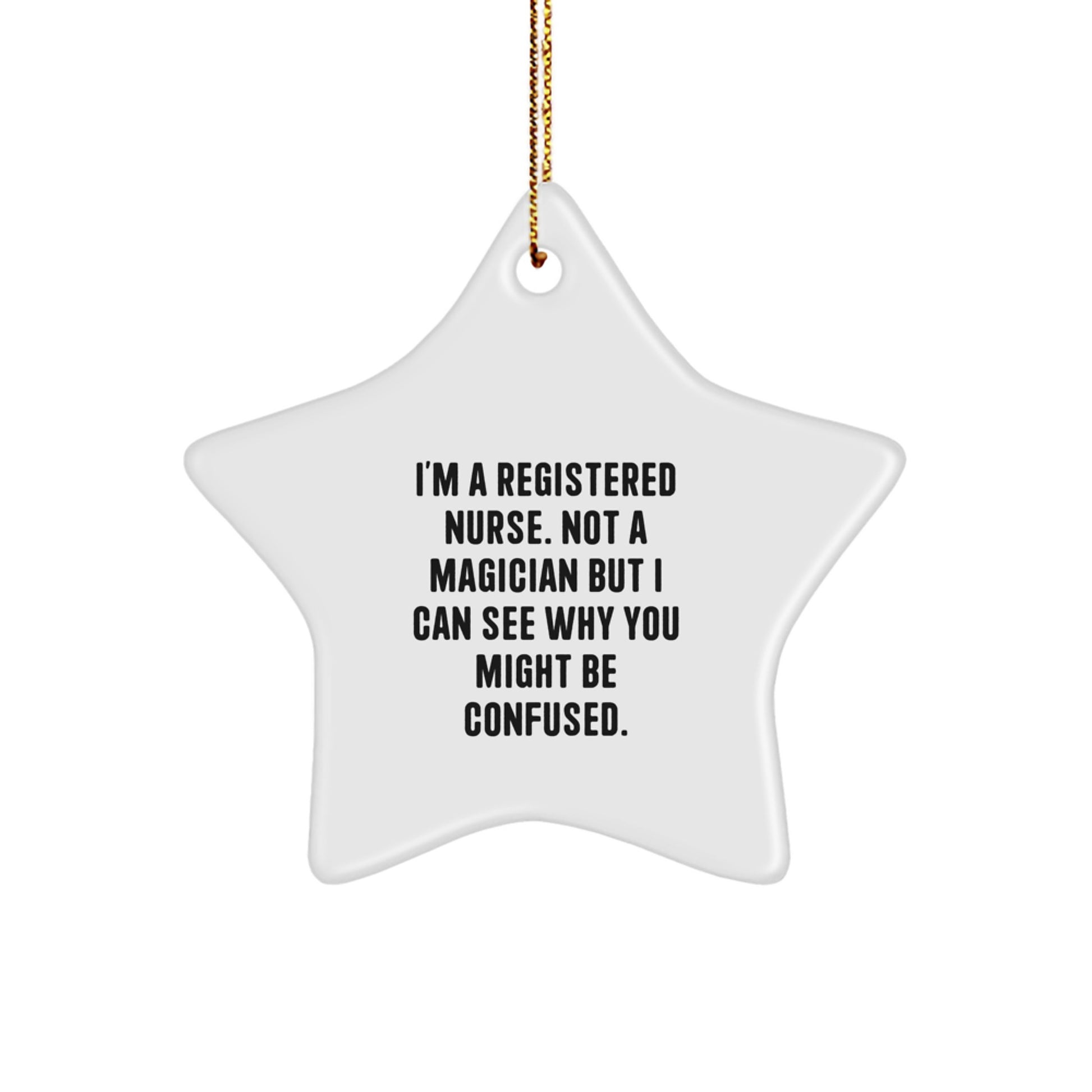 Registered Nurse Keepsake Christmas Ornament for Him Gift - Image 1