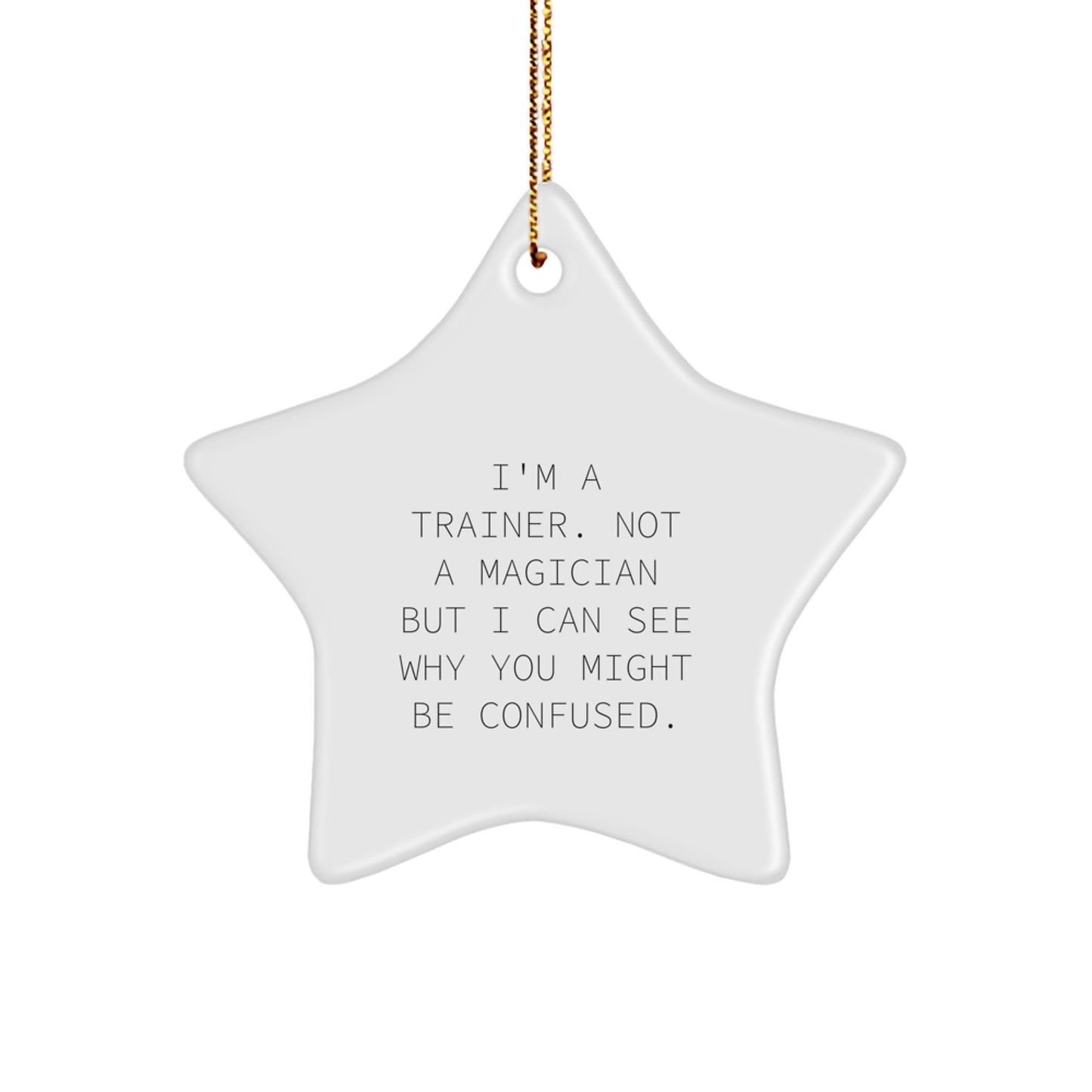 Trainer Star Ornament Favorite for Happy Kids Bright Christmas Unique Gift - Image 1