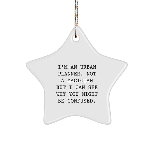 Urban Planner Keepsake Christmas Ornament for Him Gift - Image 1