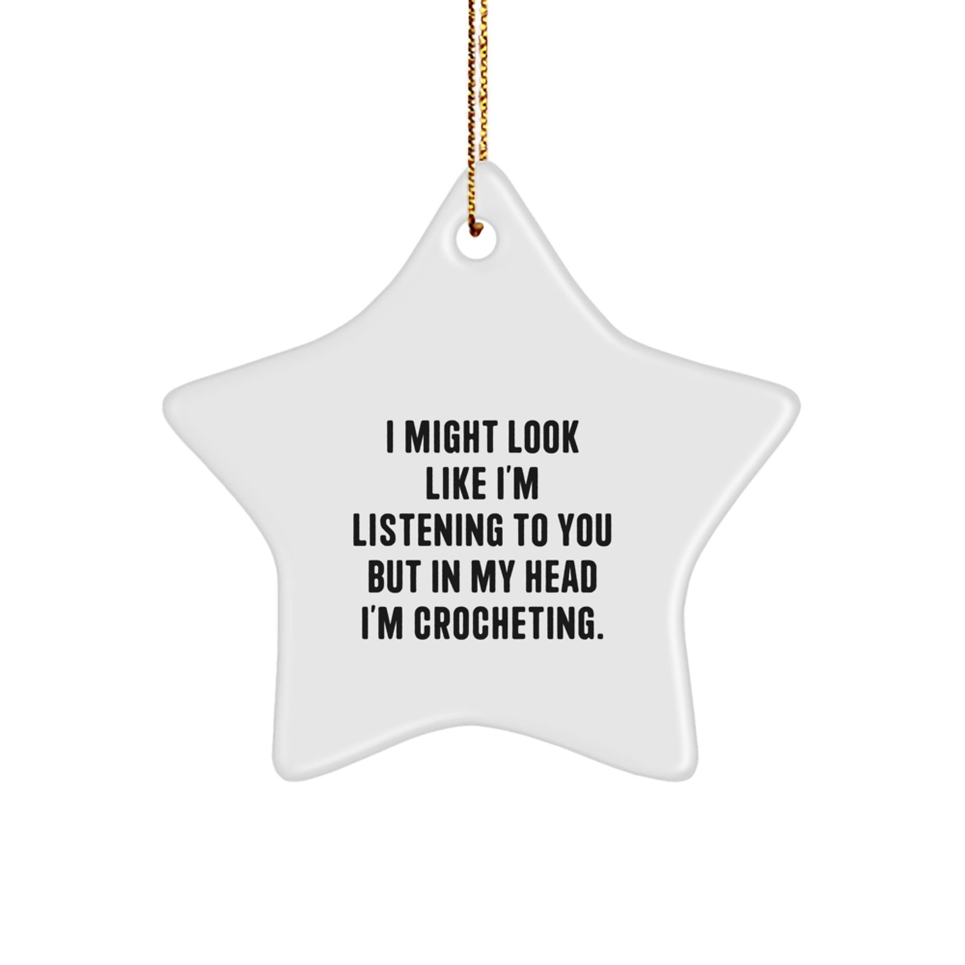 Crocheting Keepsake Christmas Ornament for Him Gift - Image 1