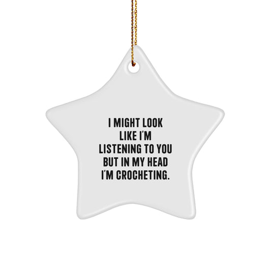 Crocheting Keepsake Christmas Ornament for Him Gift - Image 1