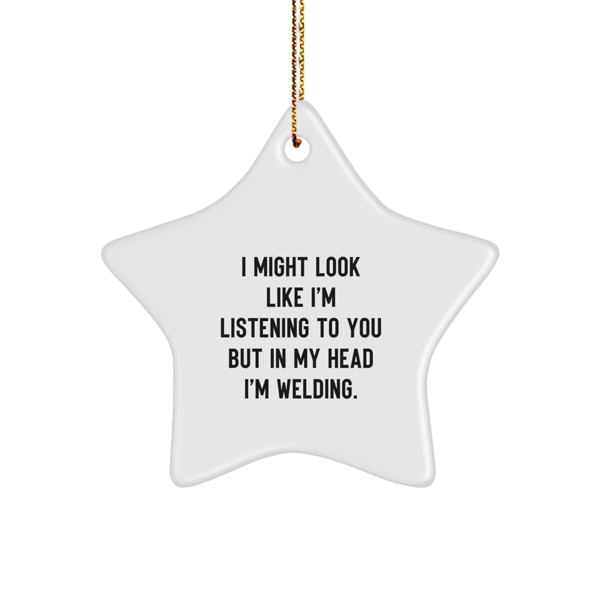 Christmas Gift for Her Welding Star Ornament Surprise Present - Image 1