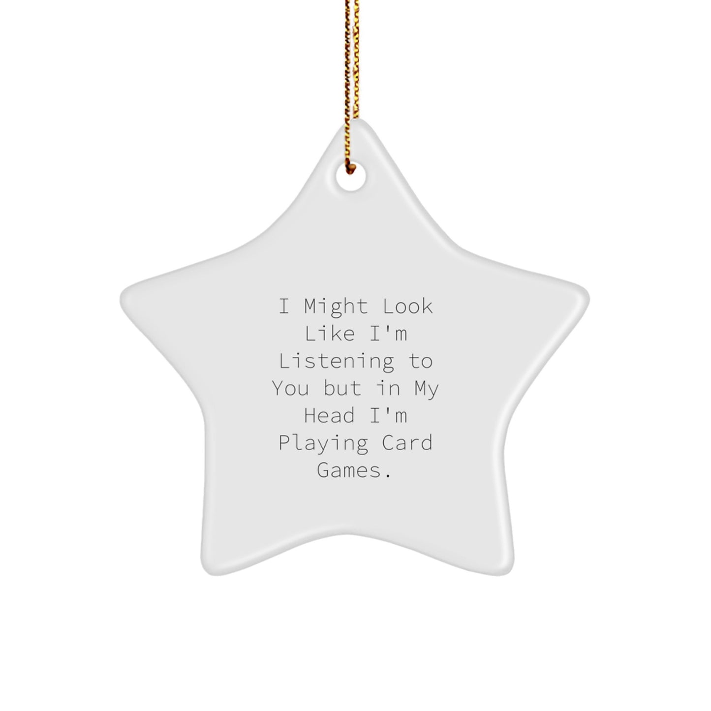 Card Games Keepsake Christmas Ornament for Him Gift - Holiday Tree Decor - Image 1
