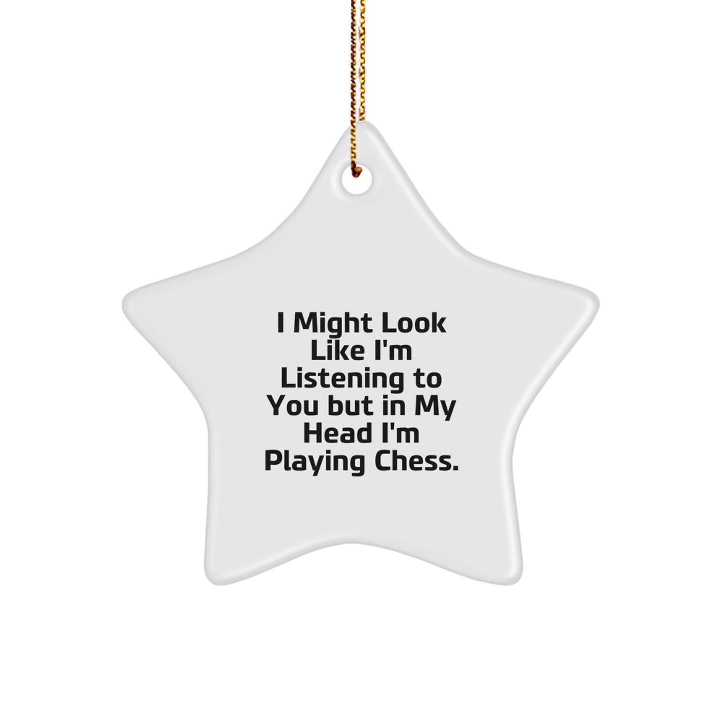 Chess Master Keepsake Christmas Ornament for Him Gift - Image 1