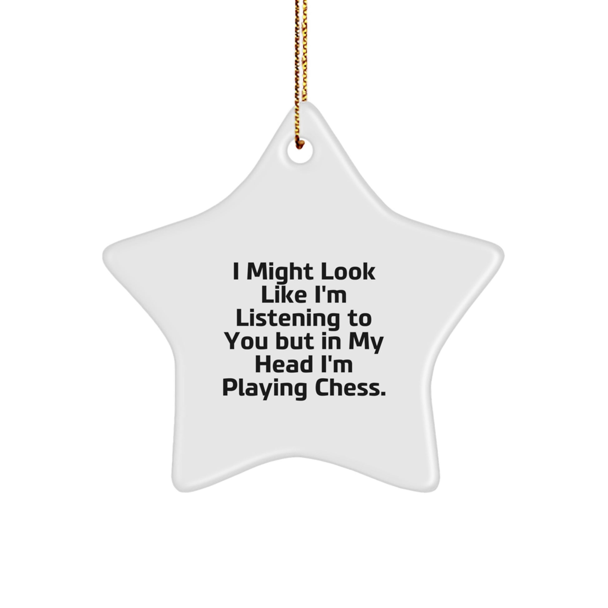 Chess Master Keepsake Christmas Ornament for Him Gift - Image 1