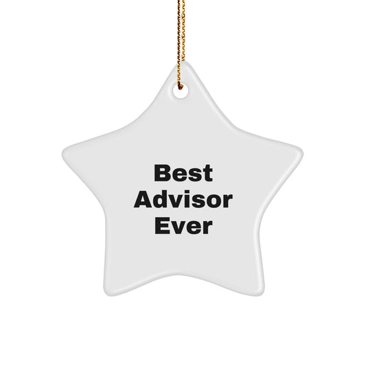 Advisor Star Ornament Christmas Unique Gift for Teens Surprise Best Advisor - Image 1