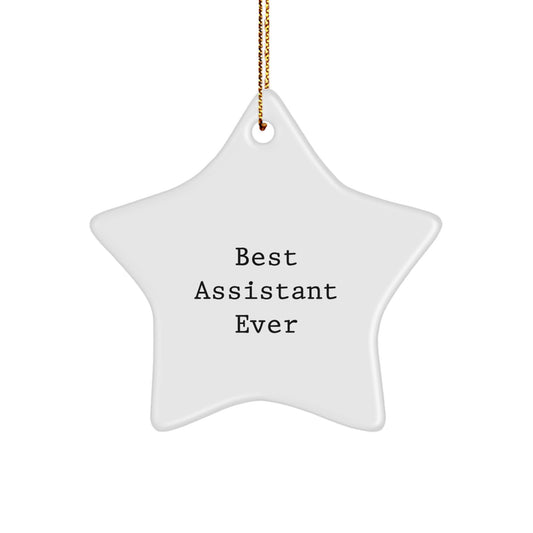 Assistant Star Ornament Christmas Unique Gift for Her - Best Assistant Ever - Image 1