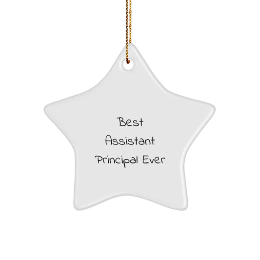 Assistant Principal Star Ornament Essential Holiday Gift for Best Friend - Image 1