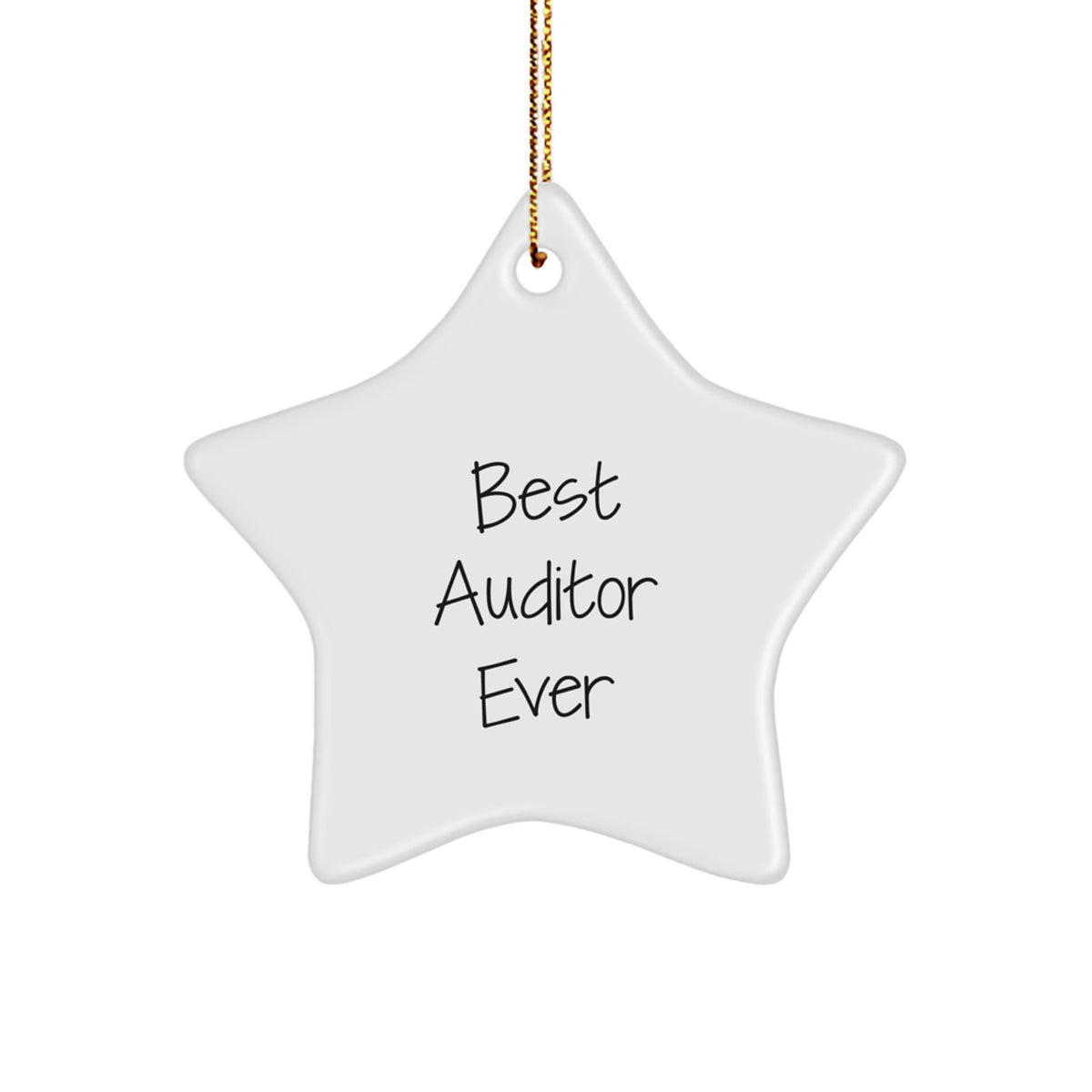 Auditor Star Ornament Best Auditor Ever Gift for Coworkers Christmas - Image 1