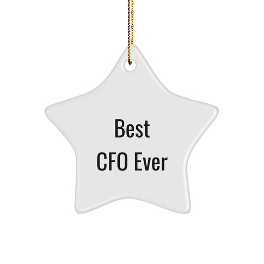 Star Christmas Ornament – Best Cfo Ever Gift for a Best Friend Companion - Image 1