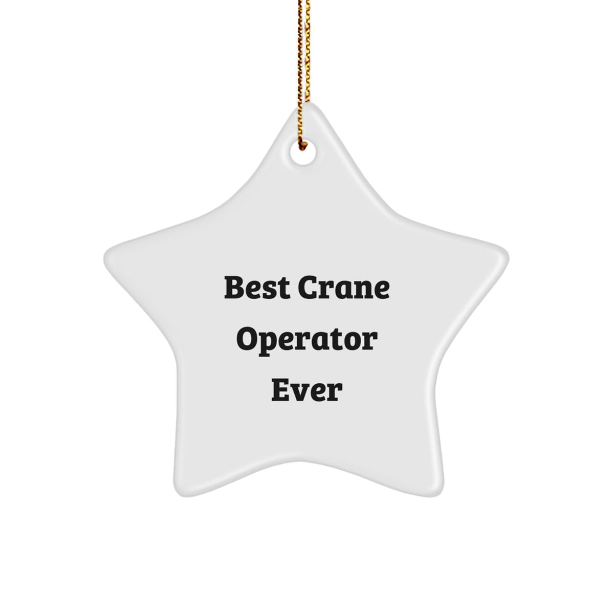 Crane Operator Favorite Star Ornament for Kids Christmas Gift - Image 1