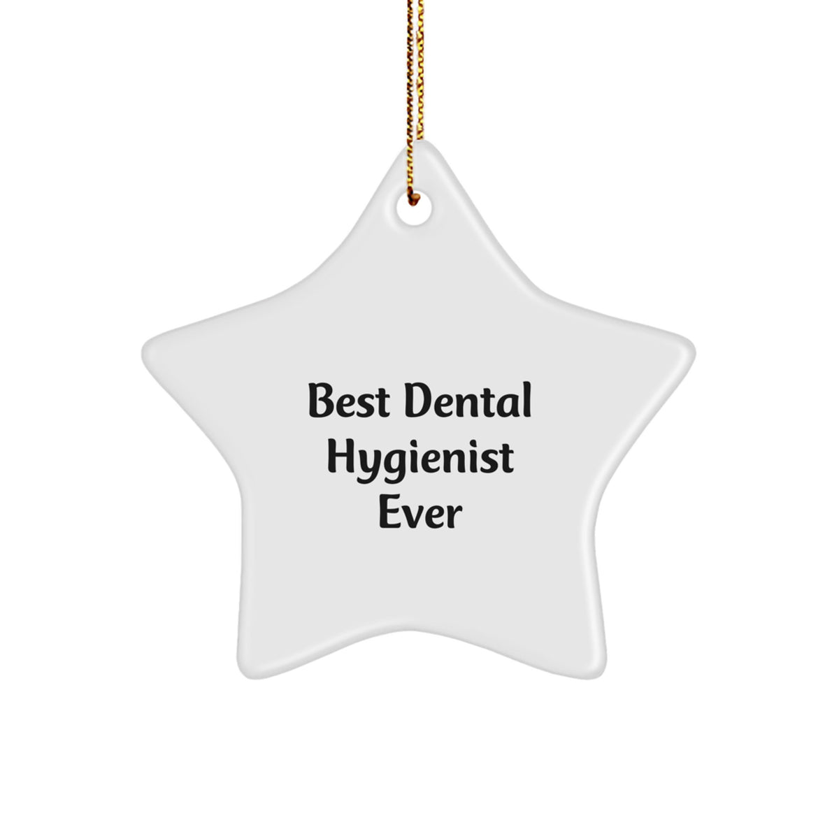 Christmas Unique Gift Dental Hygienist Star Ornament for Her Best Dental - Image 1