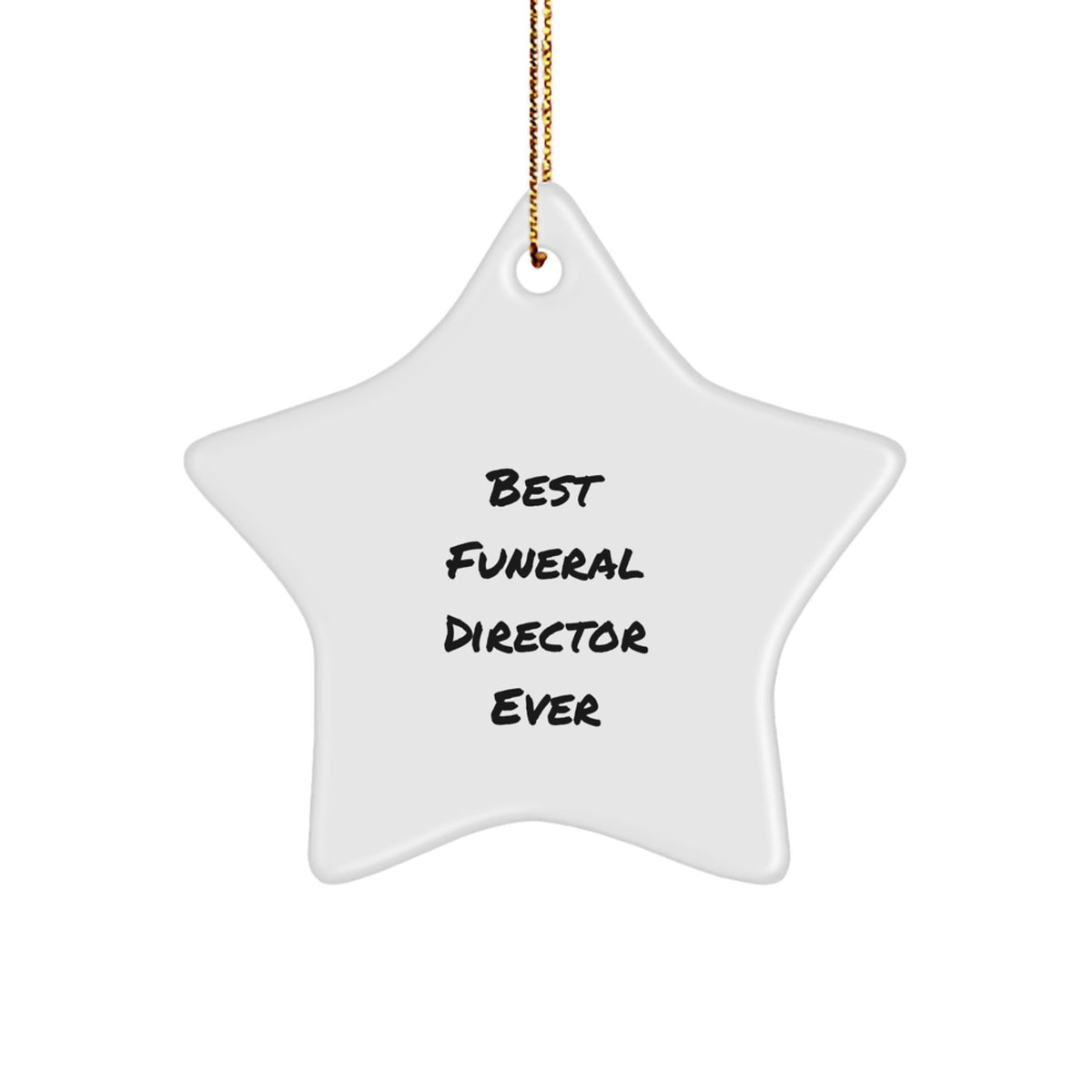For Him Keepsake Christmas Ornament Best Funeral Director Ever Gift - Image 1