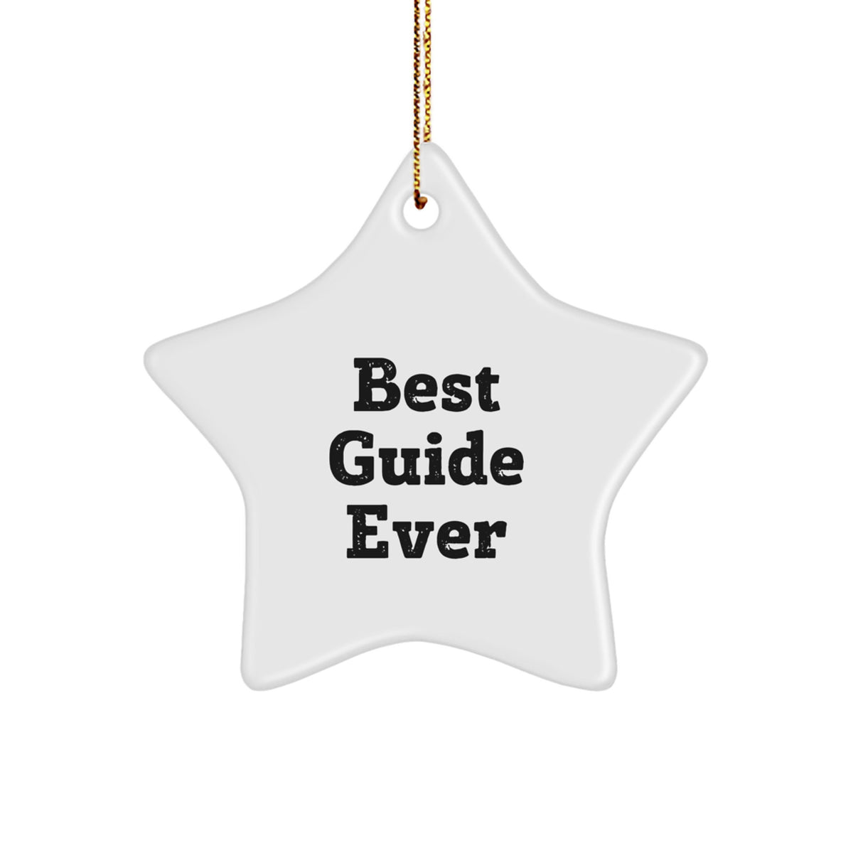Playful Best Guide Ever Star Ornament for Roommates Christmas Unique Gift - Image 1