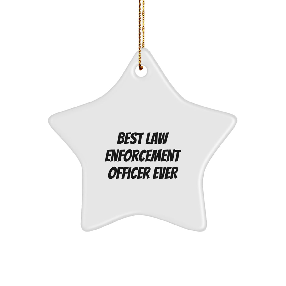 Christmas Ornament Gift A Favorite Star Keepsake for Law Enforcement - Image 1