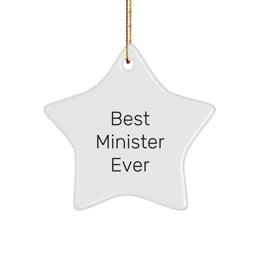 Minister Keepsake Christmas Ornament for Him Gift - Image 1
