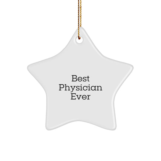 Christmas Gift for Her Physician Star Ornament Present - Image 1