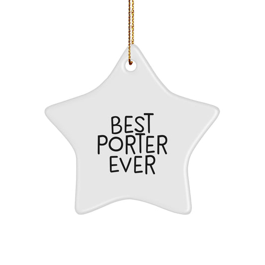 Porter Star Ornament Novelty Cheerful Christmas Gift for Friends - Image 1