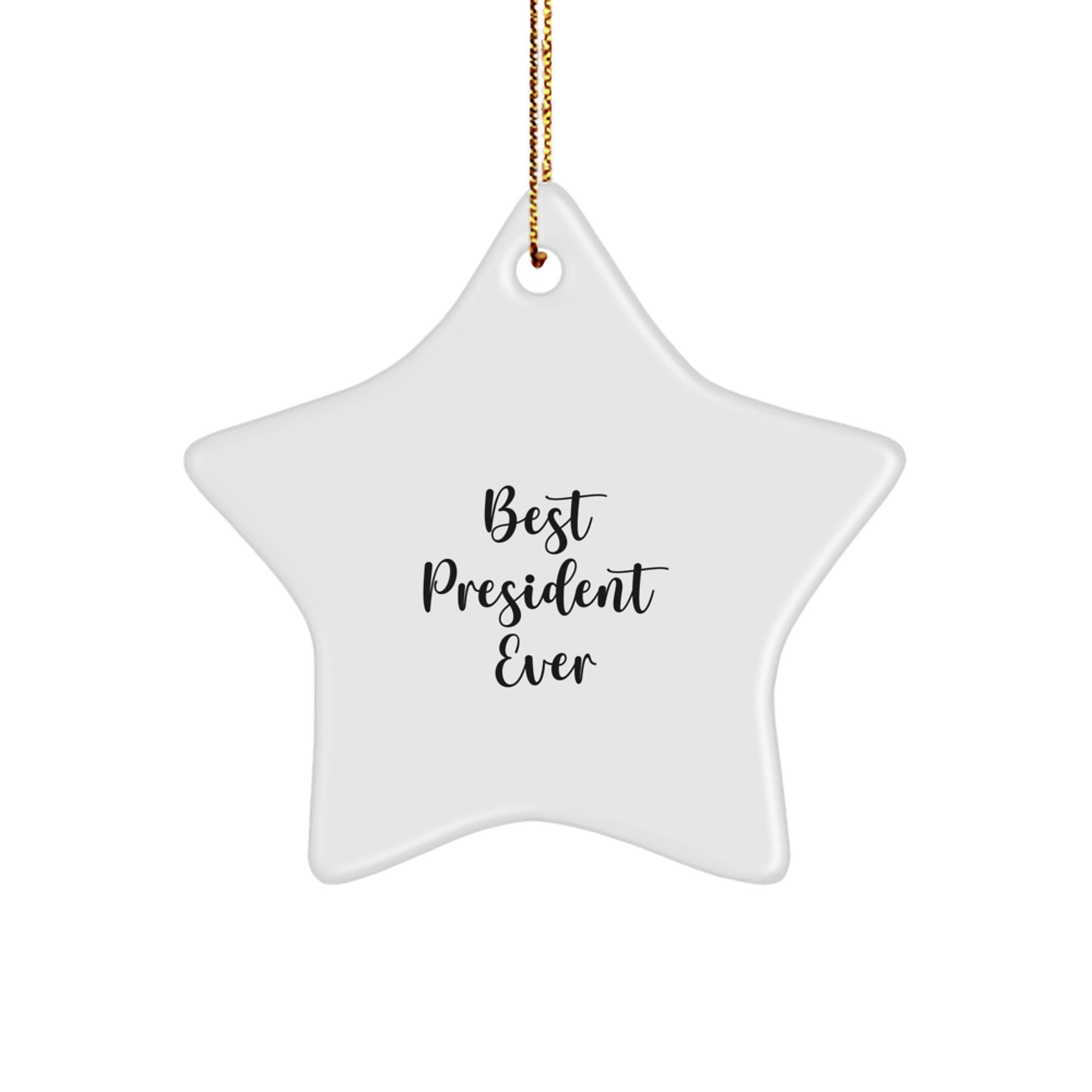 President Star Ornament Keepsake for Him Christmas Gift - Image 1