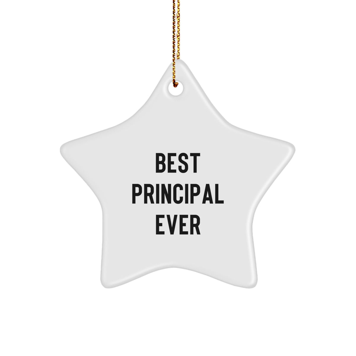 Principal Best Principal Ever Keepsake Christmas Ornament for Him Gift - Image 1