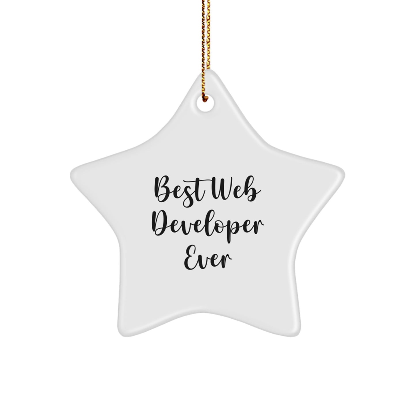 Christmas Gift for Her Web Developer Ornament – Best Web Developer Ever - Image 1