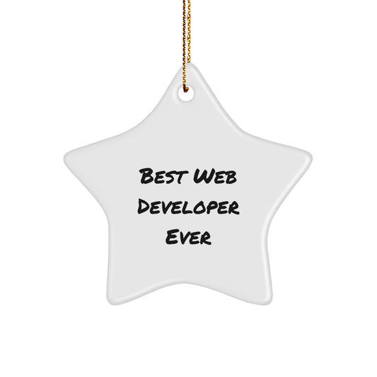 Web Developer Keepsake Christmas Ornament for Him Gift – Best Web - Image 1