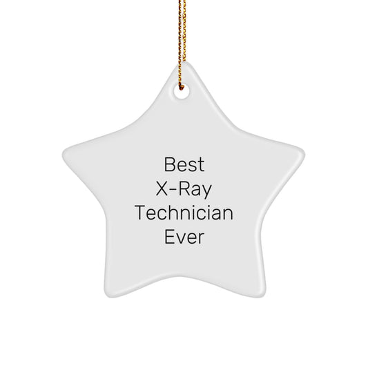 Christmas Gift Star Ornament for Her Best X-ray Technician Ever Present - Image 1