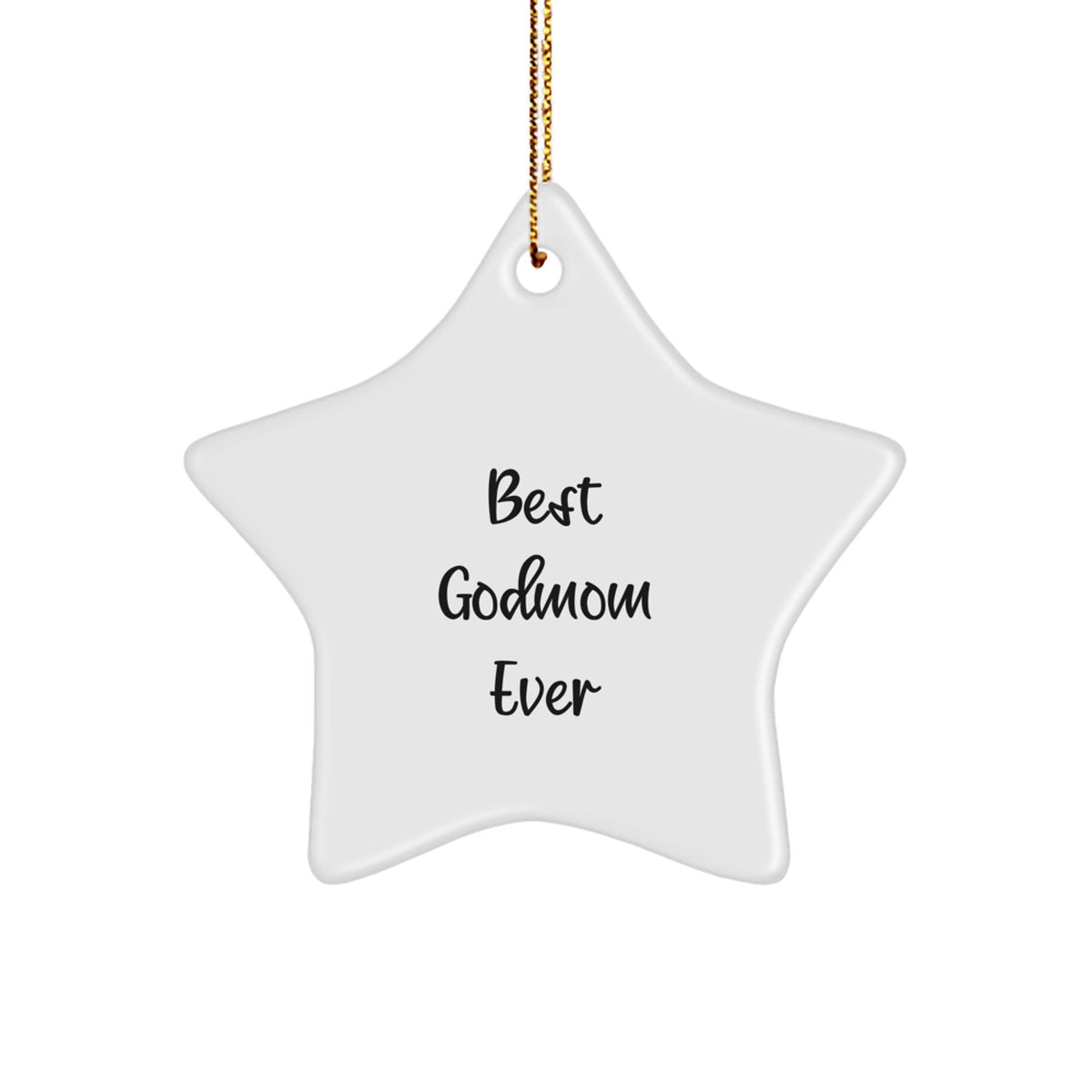 Playful Godmom Christmas Ornament Gift for Friends - Best Godmom Ever - Image 1