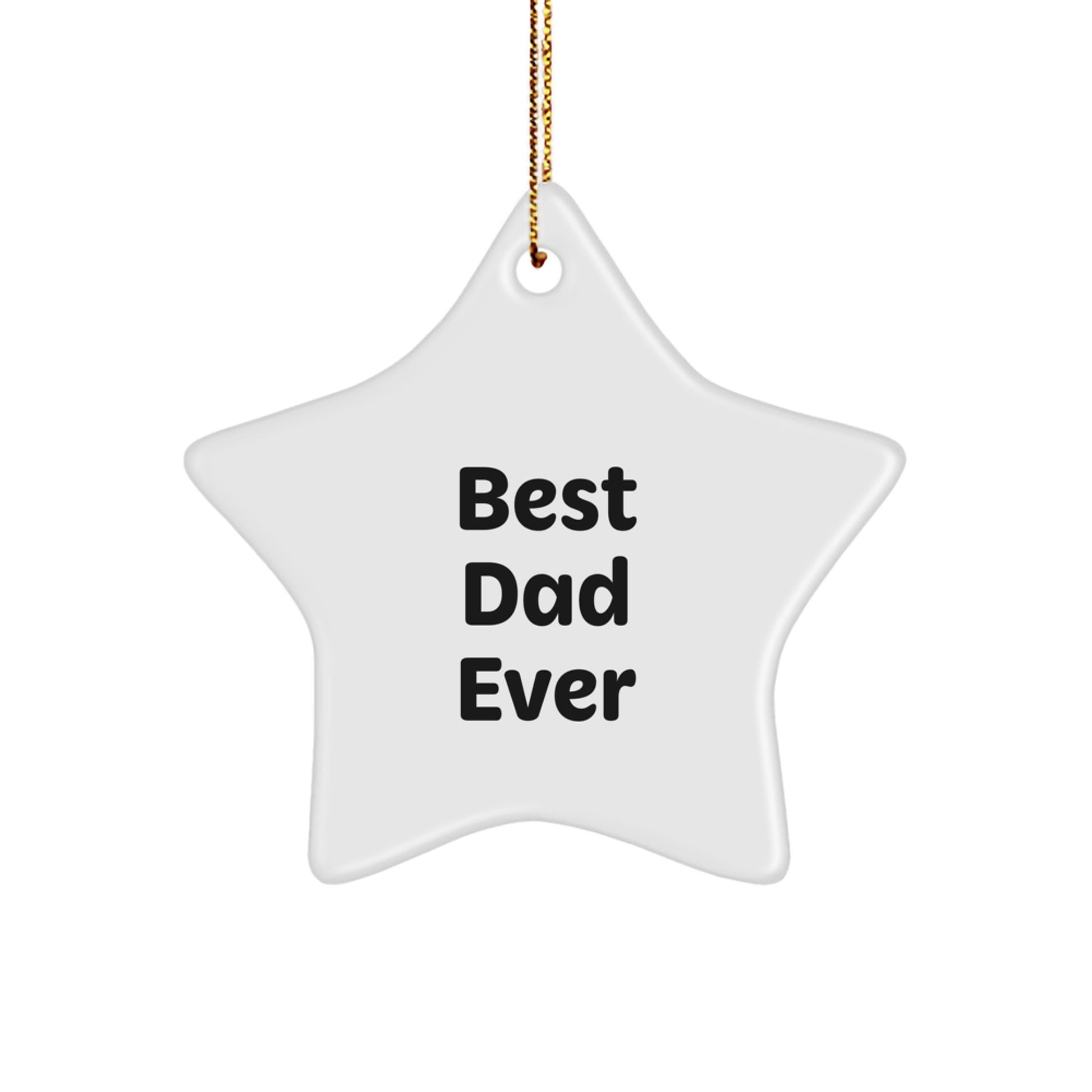 Star Ornament Idea for a Husband – Best Dad Ever Christmas Gift - Image 1
