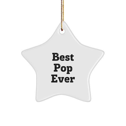 Favorite Pop Christmas Ornament for a Sibling Best Pop Ever Holiday Gift - Image 1