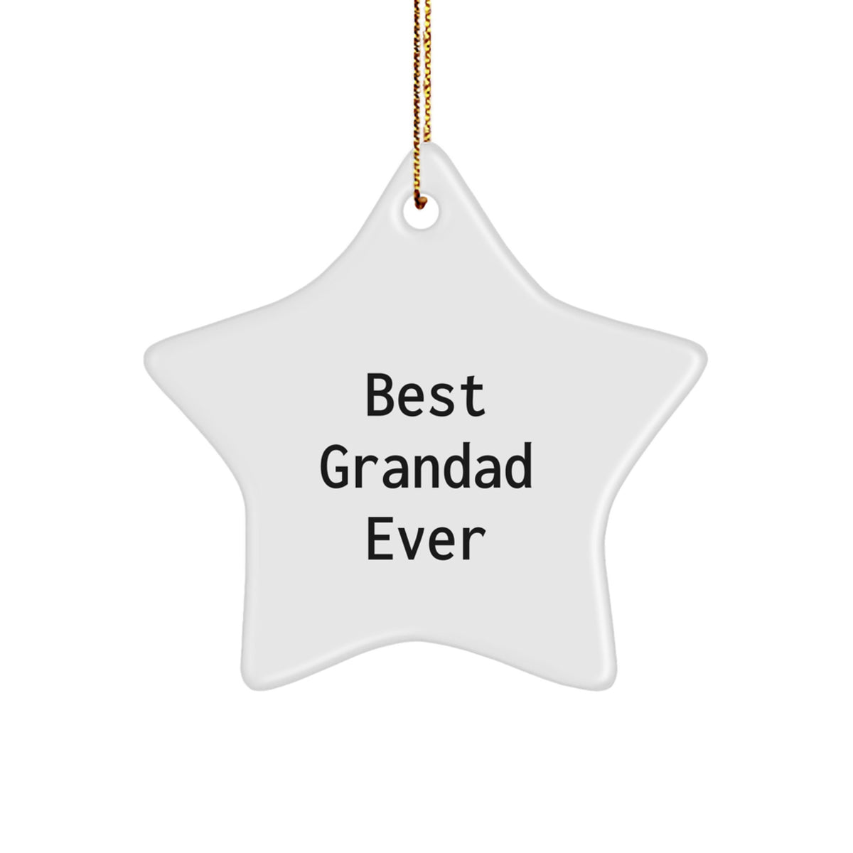 Christmas Gift for Her Grandad Star Ornament Present - Image 1