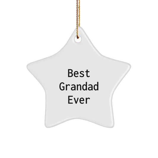 Christmas Gift for Her Grandad Star Ornament Present - Image 1