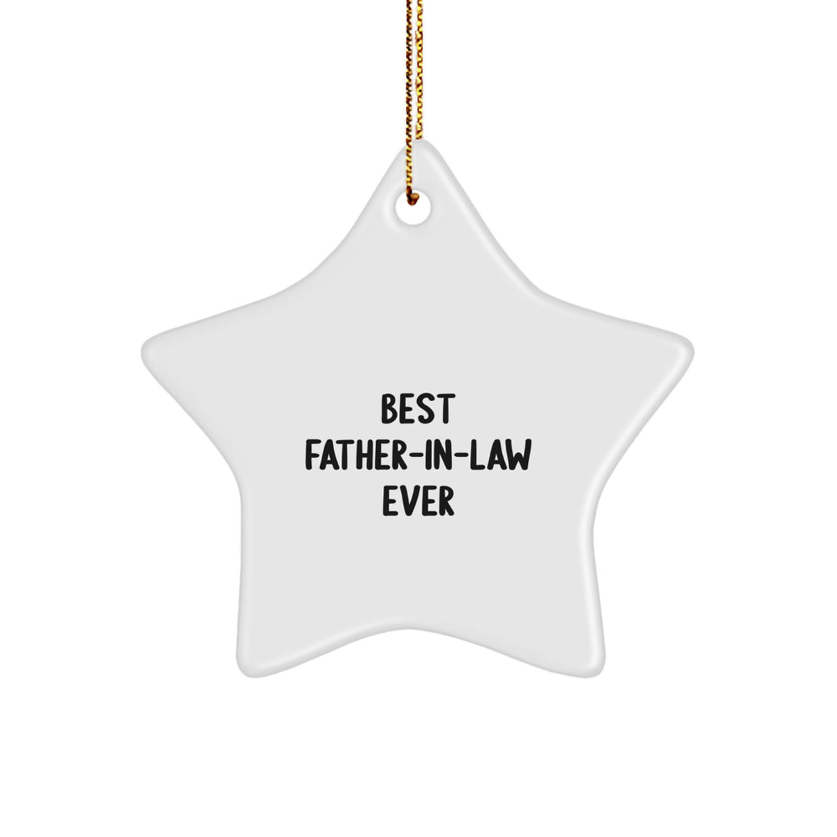 Christmas Gift Best Father-in-law Ever Star Ornament Surprise for Teens - Image 1
