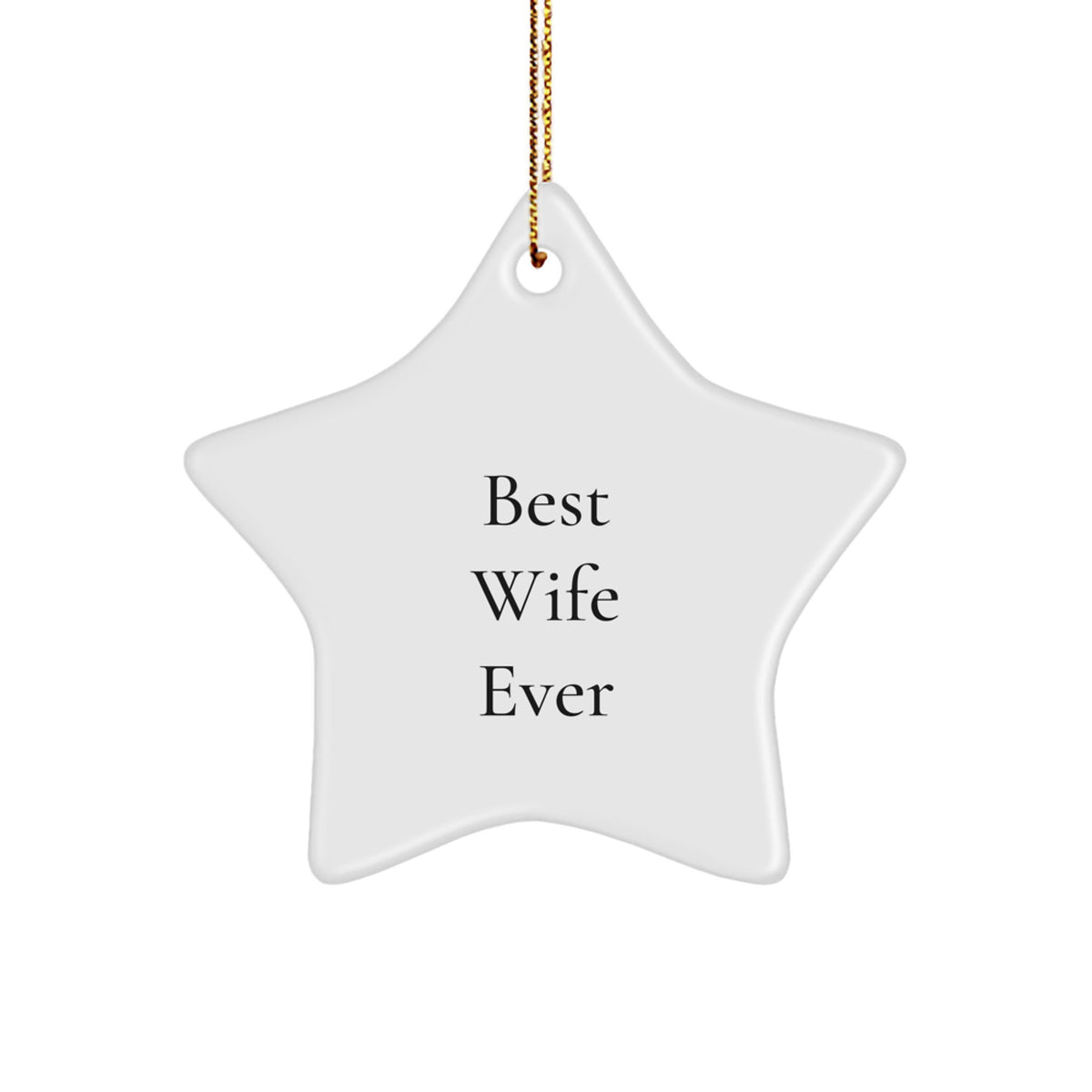 Favorite Wife Star Ornament for a Sister Christmas Gift - Image 1