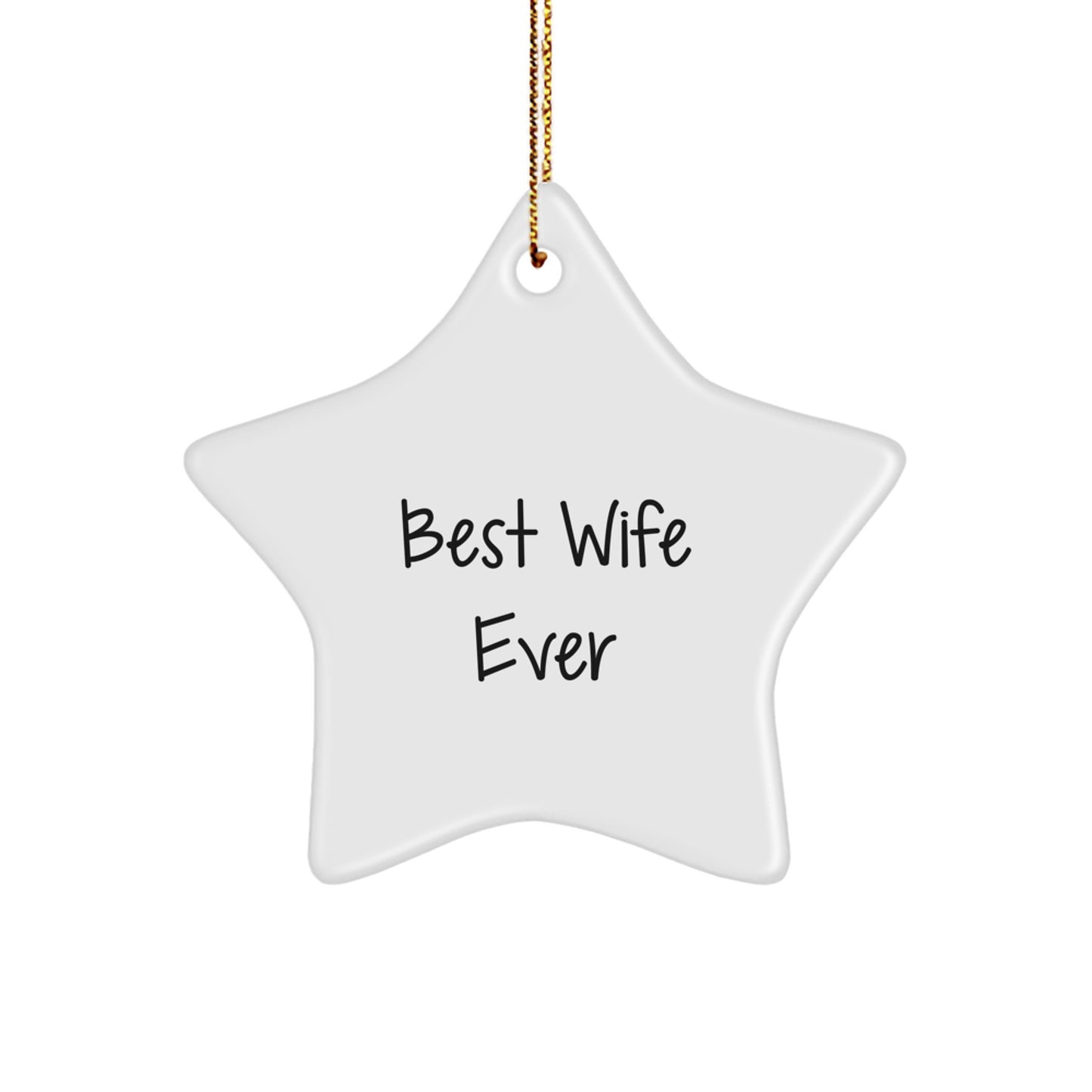 Best Wife Ever Keepsake Christmas Ornament for Her Gift - Image 1