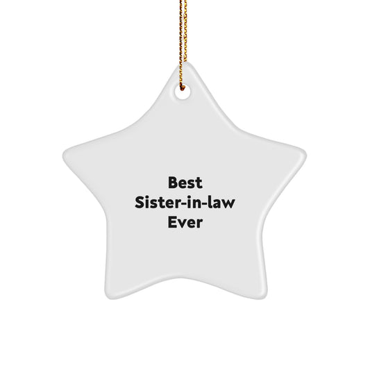 Christmas Gift Surprise Sister-in-Law Star Ornament for Teens - Image 1