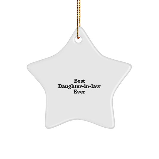 Favorite Daughter-in-law Star Ornament for Kids Christmas Gift - Image 1