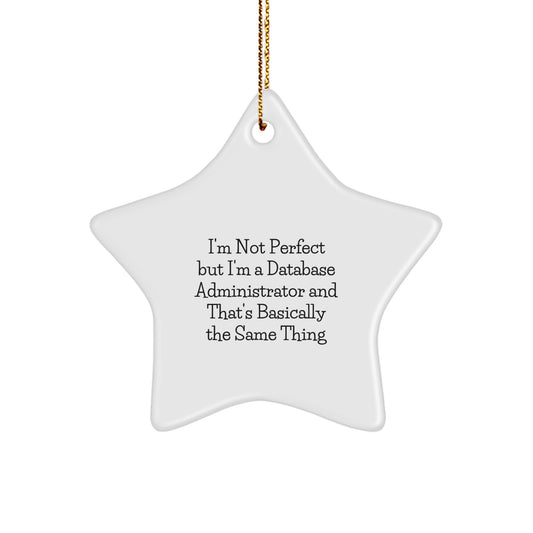Database Administrator Star Ornament for Coworkers Idea Christmas Gift - Image 1