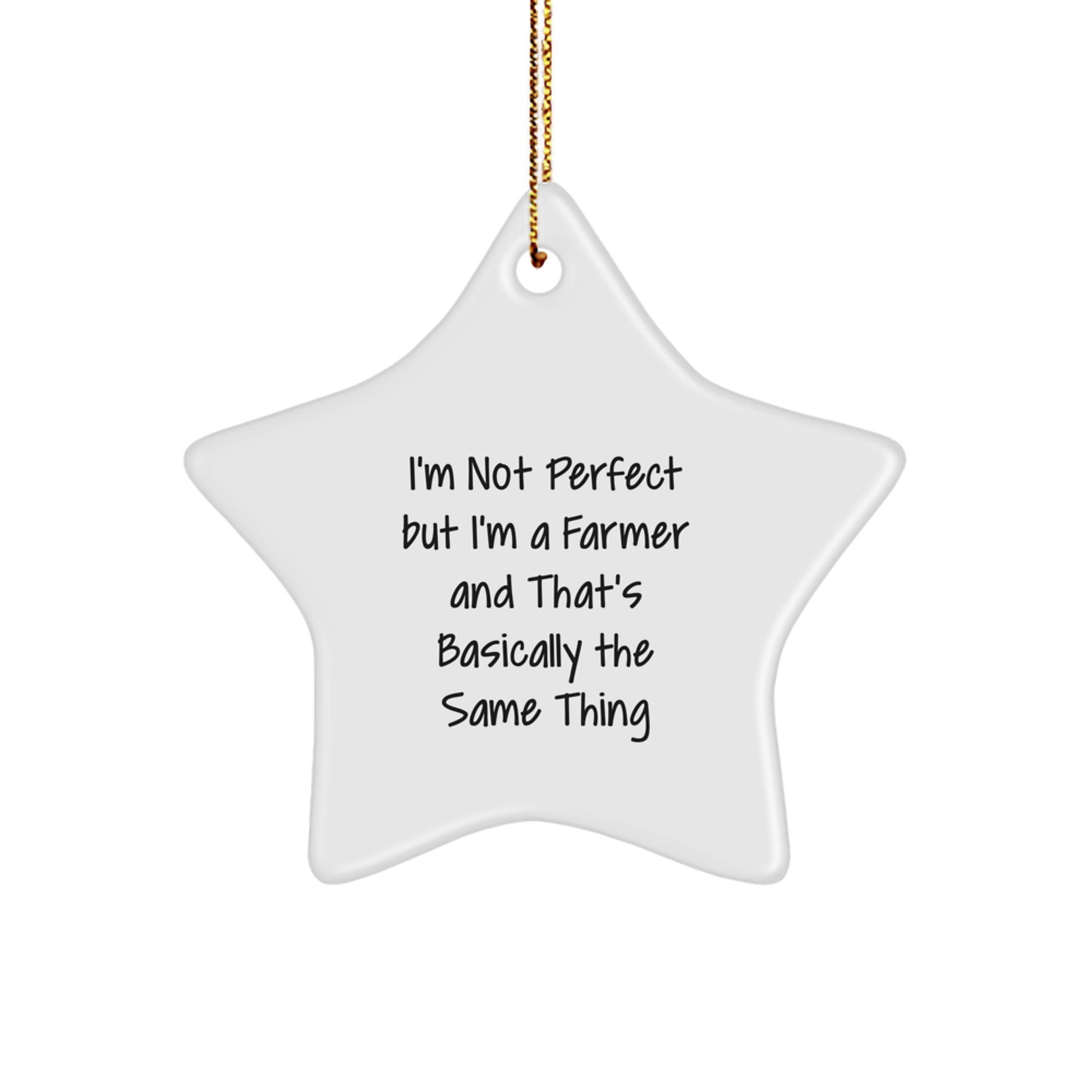 Farmer Keepsake Christmas Ornament for Him Gift - Image 1