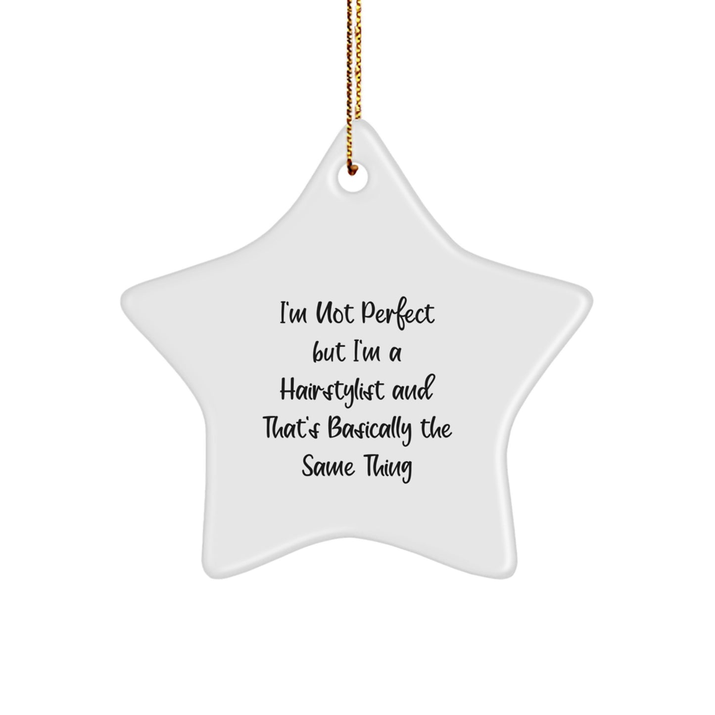 Hairstylist Star Christmas Ornament Gift for Family Treasure - Image 1