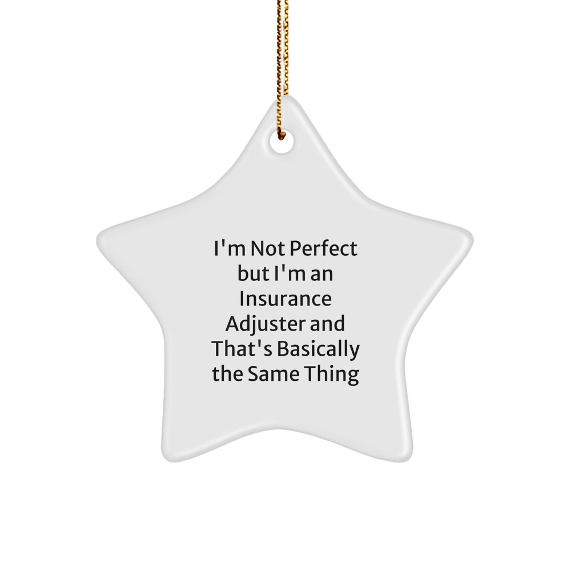 Insurance Adjuster Favorite Star Ornament for Kids Christmas Gift - Image 1