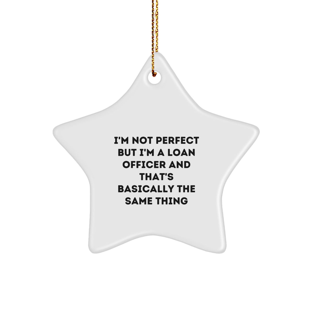 Playful Loan Officer Star Ornament for Roommates Memento Christmas Gift - Image 1