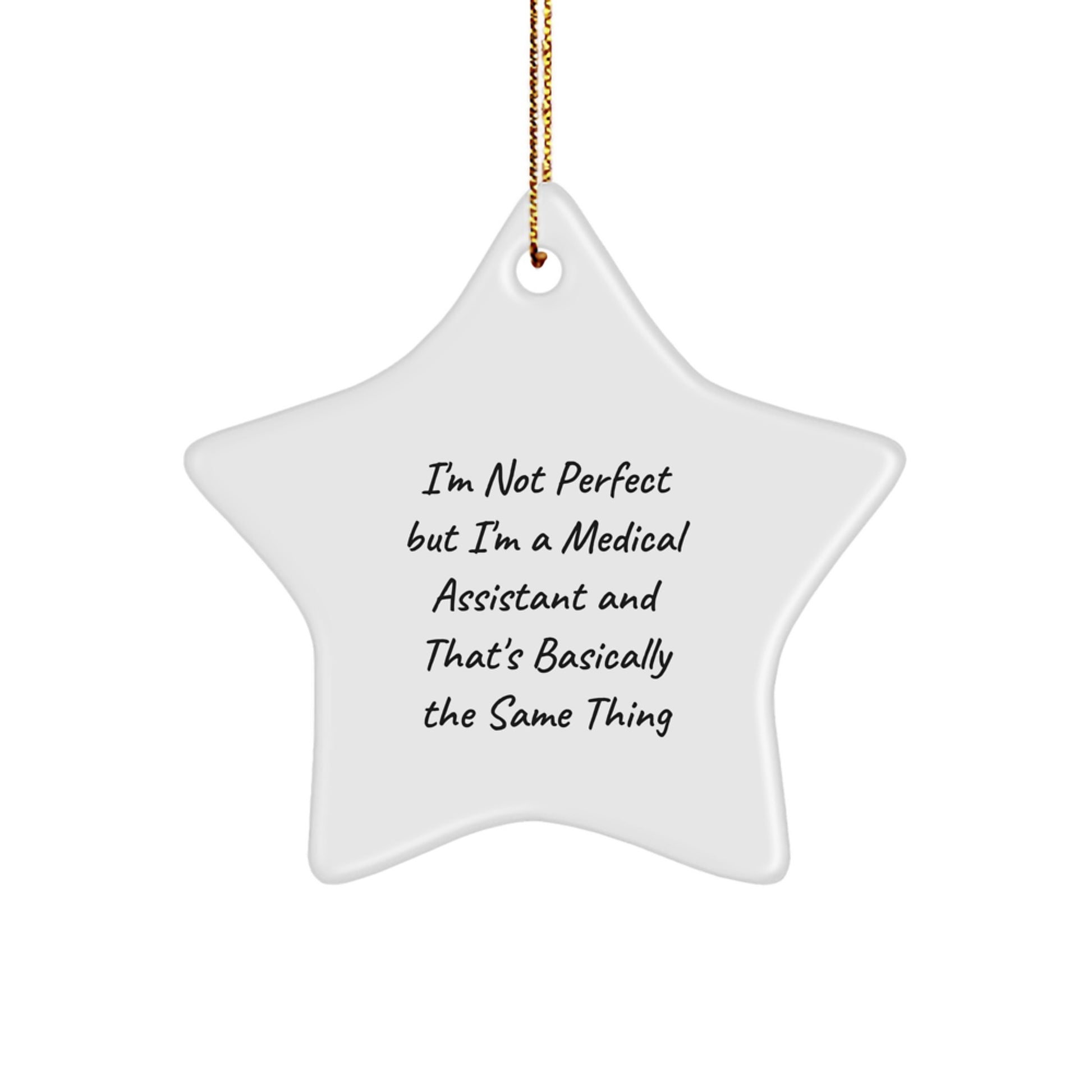 Funny Medical Assistant Gifts, Star Ornament, Christmas Unique Gifts from Family to Medical Assistant - Image 1
