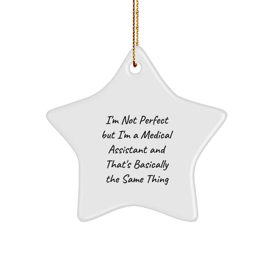 Funny Medical Assistant Gifts, Star Ornament, Christmas Unique Gifts from Family to Medical Assistant - Image 1