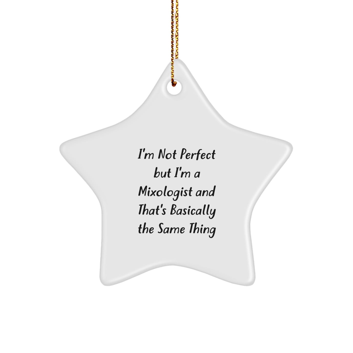 Mixologist Keepsake Christmas Ornament for Him Holiday Gift for Him - Image 1
