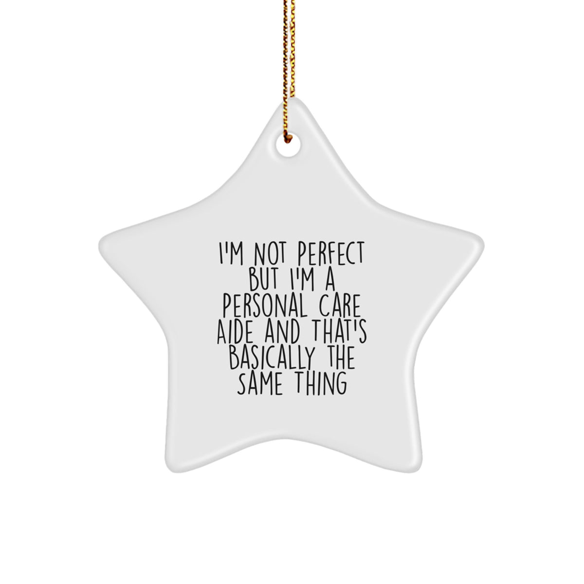 Favorite Personal Care Aide Star Ornament for Kids Christmas Gift - Image 1